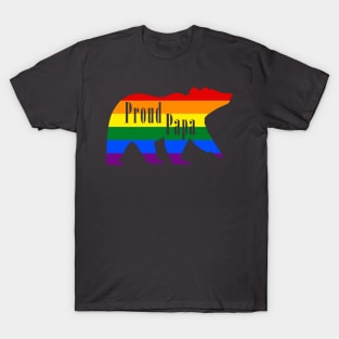 lgbtq Proud papa bear pride fathers day t-shirt T-Shirt